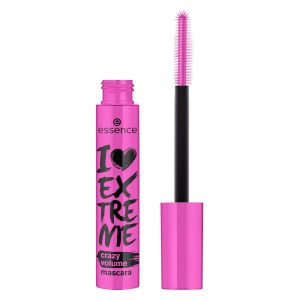 ریمل اسنس I Love Extreme Crazy Volume به رنگ صورتی و برس فیبری